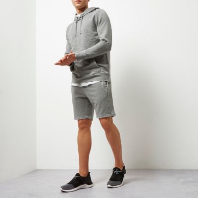 Grey burnout hoodie